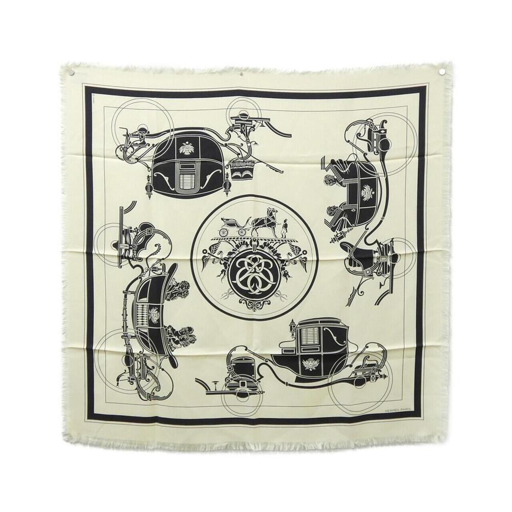 HERMES White Scarf